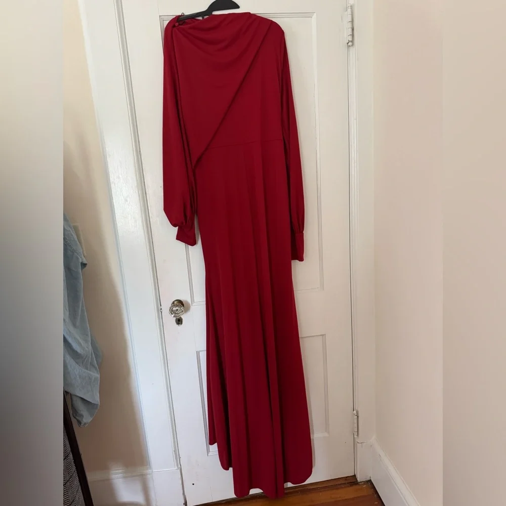 ASOS Design Elegant Burgundy Maxi Dress - Picture 7 of 7